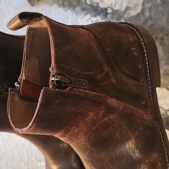 Aston Grey Men's Brown Leather Boots - Picture 3 of 8